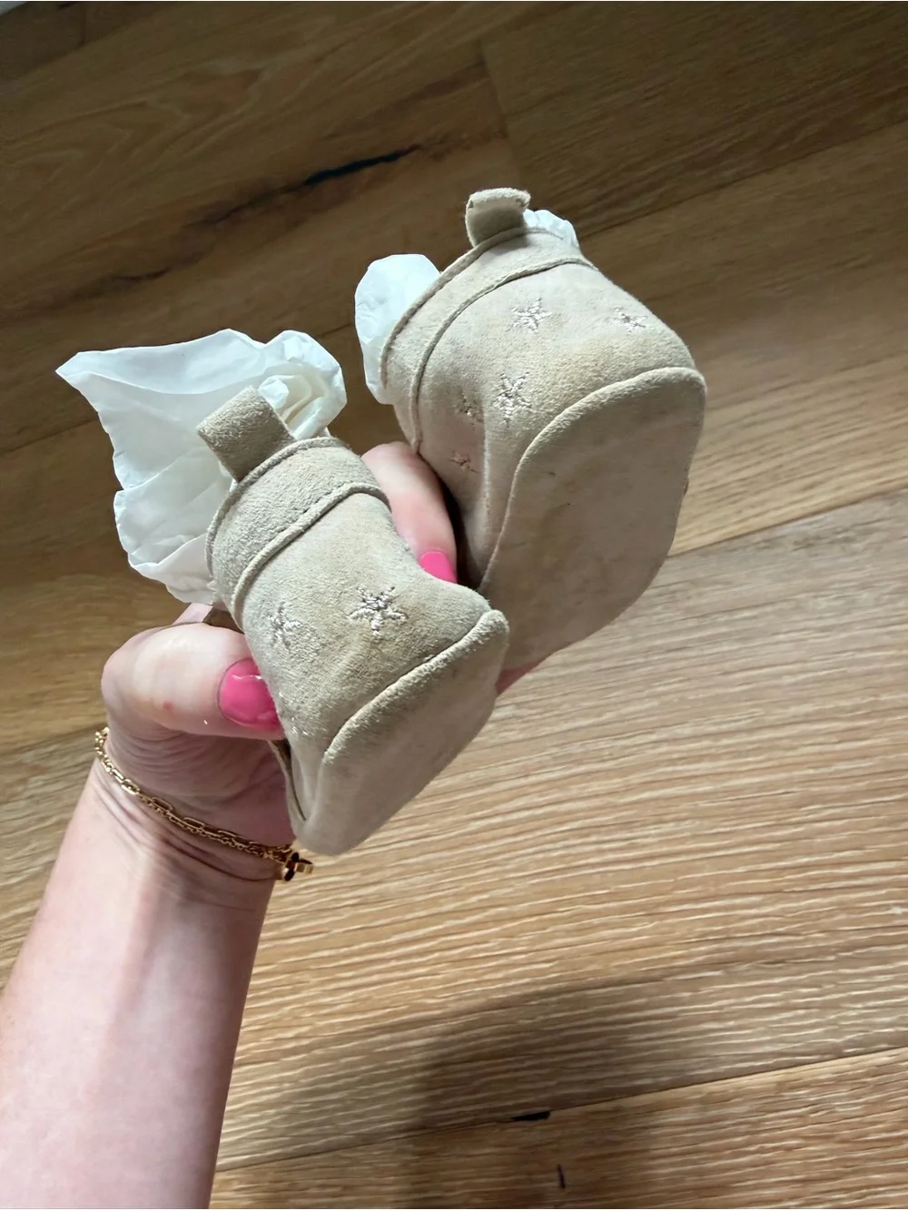 Zara • Suede Leather Star Booties